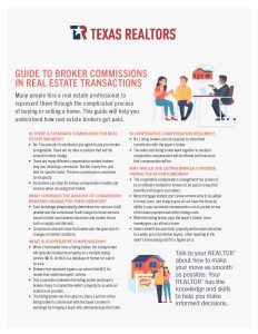 Texas Broker Real Estate Commissions